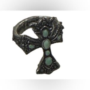Vintage Lucky Brand Silver Ring with  turquoise stones